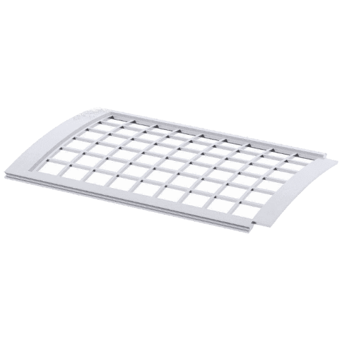 Решетка желоба Verat 125/82 белый 0.6 м защитная