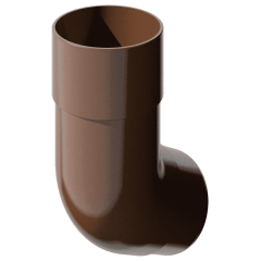 Колено трубы Verat 125/82 108 градусов коричневый