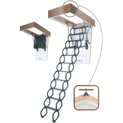 FAKRO Лестница ножничная термоизоляционная LST 70*120/280