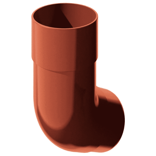 Колено трубы Verat 125/82 135 градусов красный