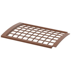 Решетка желоба Verat 125/82 коричневый 0.6 м защитная