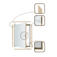 FAKRO Дверь карнизная DWK 60* 80