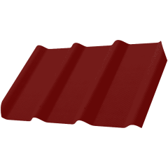Фиброчерепица Decover 40/300 580x980x5,8 мм рубин