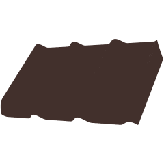 Фиброчерепица Decover 40/300 870x980x5,8 мм шоколад